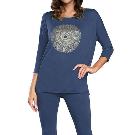 Italian Elegance Mandala Lounge Wear Set
