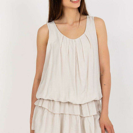 Sunny Daydream Viscose Sleeveless Dress - Stylish and Breezy Summer Essential
