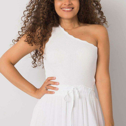 Asymmetrical Ribbed Acrylic Charm Top - Made in Europe