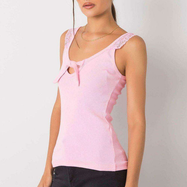 Elegant Lace-Trimmed Strapless Top