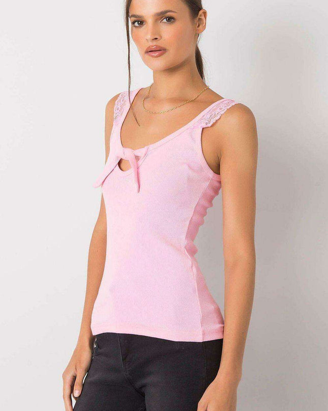 Elegant Lace-Trimmed Strapless Top