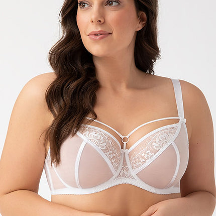 Gorsenia Lingerie Soft Comfort Bra with Adjustable Straps & Lace Detai