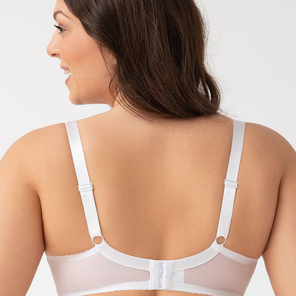 Gorsenia Lingerie Soft Comfort Bra with Adjustable Straps & Lace Detai