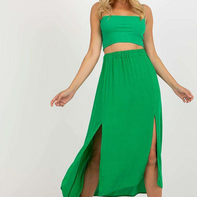 Parisian Floral Asymmetrical Summer Skirt for Women