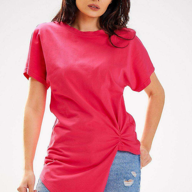 Stylish Asymmetrical Cotton Top for Ultimate Comfort