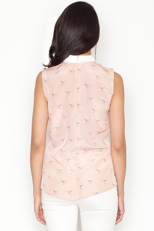 Sophisticated Avian Print Sleeveless Top by Figl