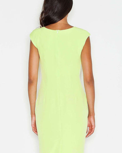 Sophisticated Midi Sheath Dress with Romantic Details