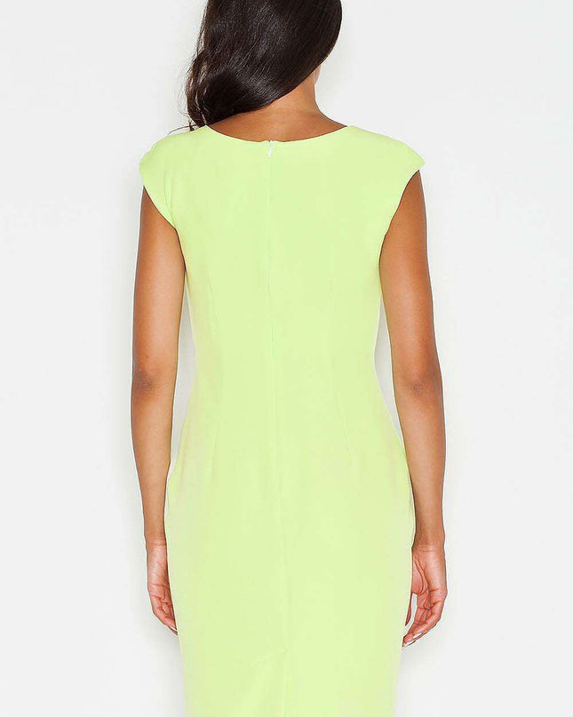 Sophisticated Midi Sheath Dress with Romantic Details