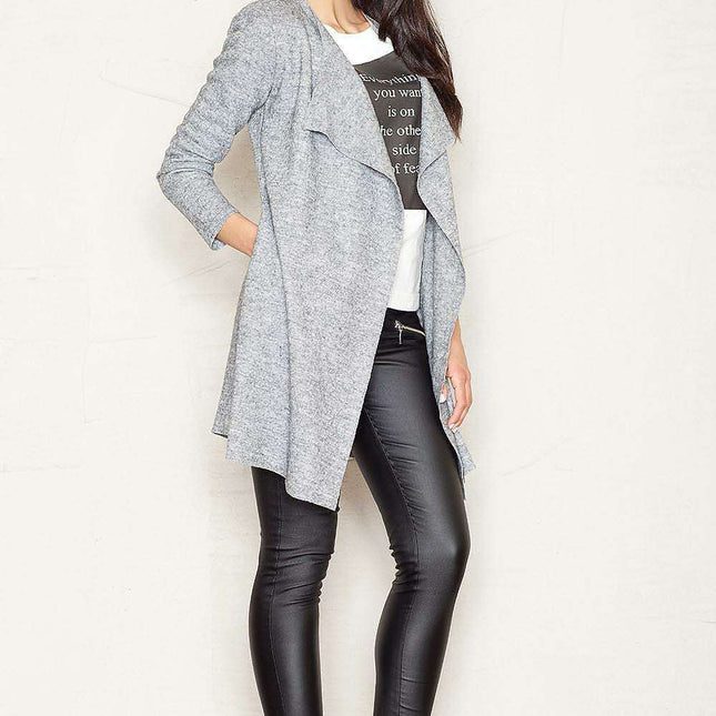 Stylish Women's Woolen Sweatshirt with Shoulder Pads for Comfort and Fashion