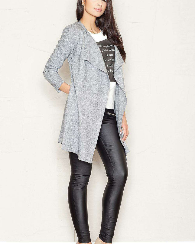 Stylish Women's Woolen Sweatshirt with Shoulder Pads for Comfort and Fashion