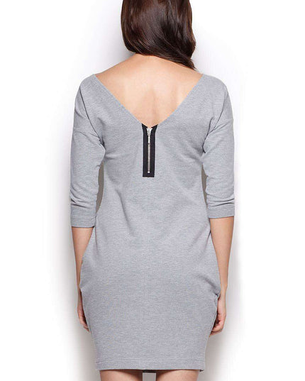 Stylish Comfort: Printed Kimono Sleeve Dress with Pockets