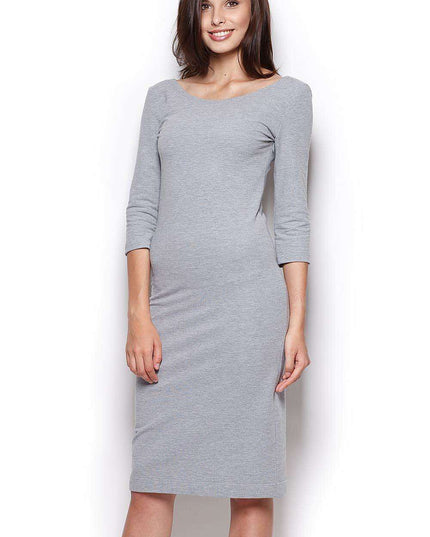 Chic Boat Neck Midi Dress - Effortless Elegance for Any Occasion