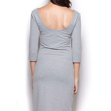 Chic Boat Neck Midi Dress - Effortless Elegance for Any Occasion