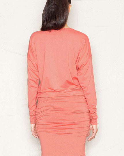 Chic Viscose Day Dress with Kimono Sleeves - Effortless Elegance and Comfort