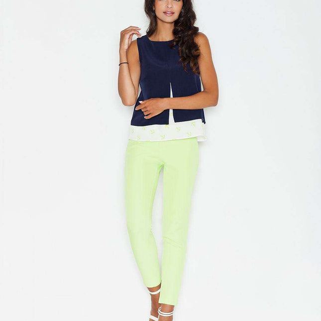 Elegant Women's Tube Trousers with Comfortable Elastic Waist - Model 43752