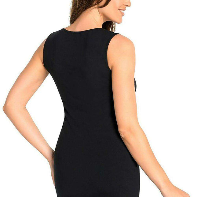 Ladies' Black Cotton T-Shirt with Stretch - Teyli Collection