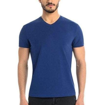 Stylish White Cotton Men's T-Shirt with Unique Shoulder Design