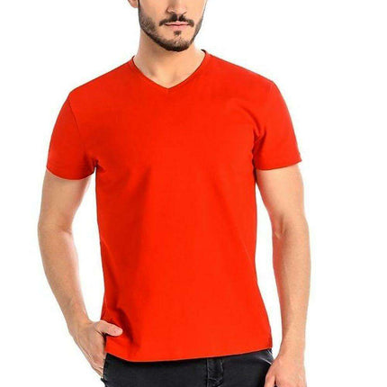 Stylish White Cotton Men's T-Shirt with Unique Shoulder Design