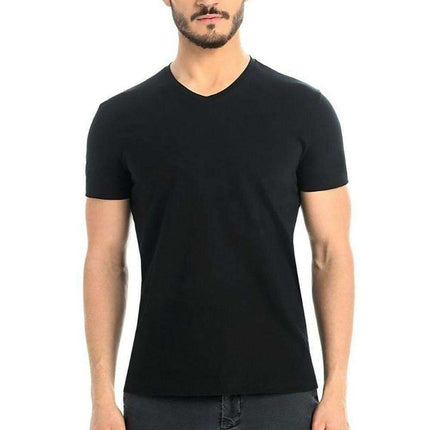 Stylish White Cotton Men's T-Shirt with Unique Shoulder Design