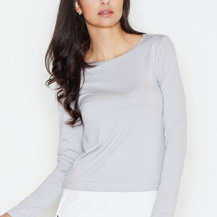 Chic Color-Blocked Long Sleeve Top