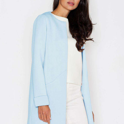 Sophisticated Unbuttoned Tailored Jacket for Effortless Elegance