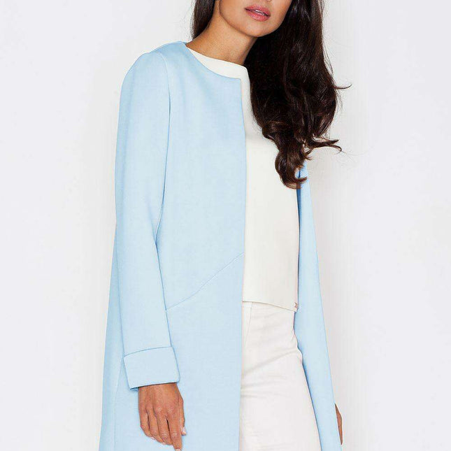 Sophisticated Unbuttoned Tailored Jacket for Effortless Elegance