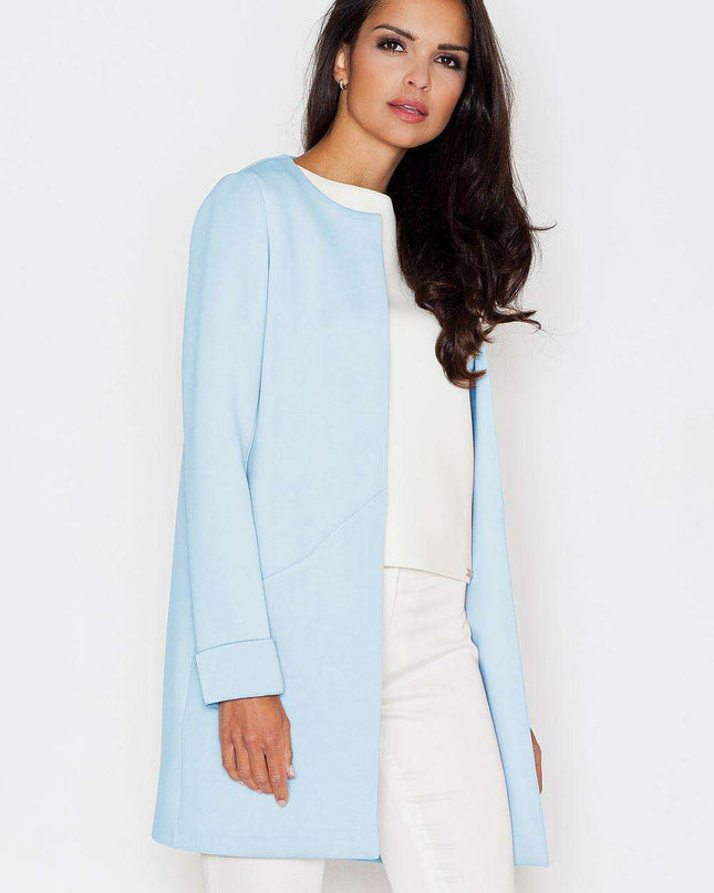 Sophisticated Unbuttoned Tailored Jacket for Effortless Elegance