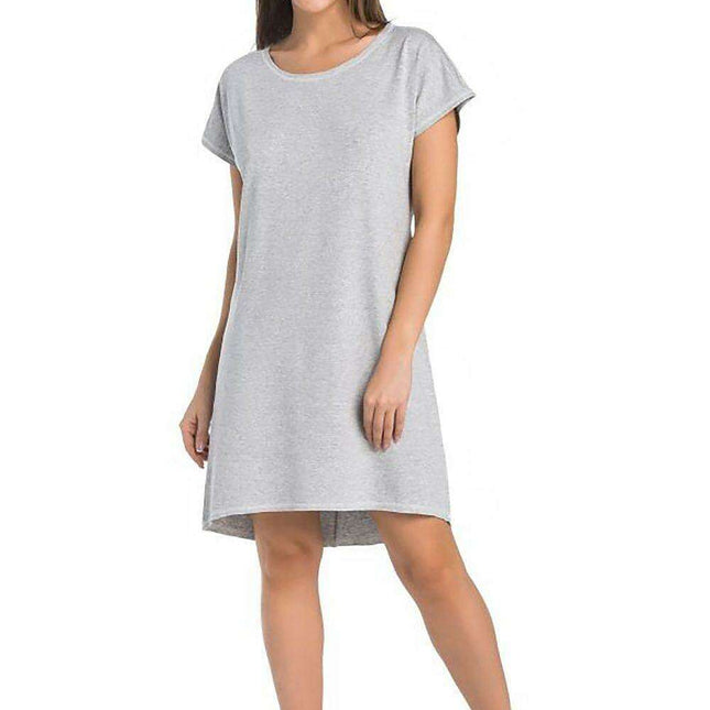 Nighttime Elegance Black Nightshirt Dress for Women