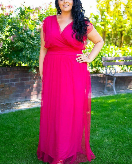 Chic Plus Size Manuela Maxi Dress for Curvy Beauties