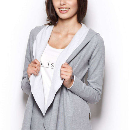 Trendy Asymmetrical Hooded Sweatshirt with Functional Side Pockets