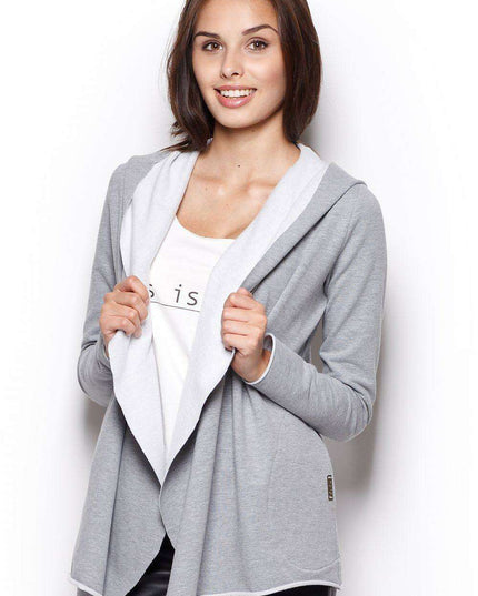 Trendy Asymmetrical Hooded Sweatshirt with Functional Side Pockets