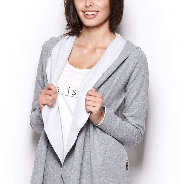 Trendy Asymmetrical Hooded Sweatshirt with Functional Side Pockets