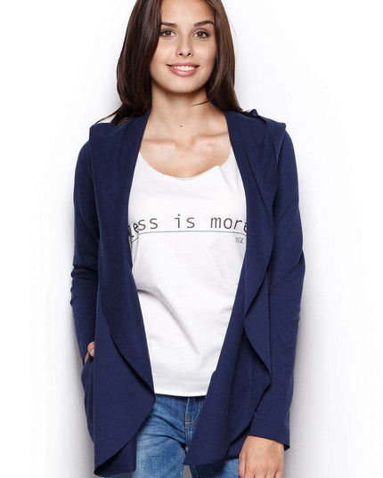 Chic Asymmetrical Cotton Hoodie with Functional Pockets for Cozy Summer Nights
