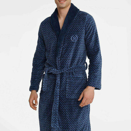 Henderson Men's Stylish Classic Bathrobe with Distinctive Design