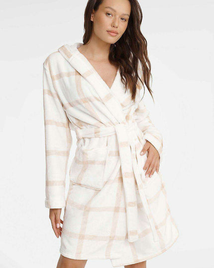 Chic Printed Hooded Robe for Women by Hendersize