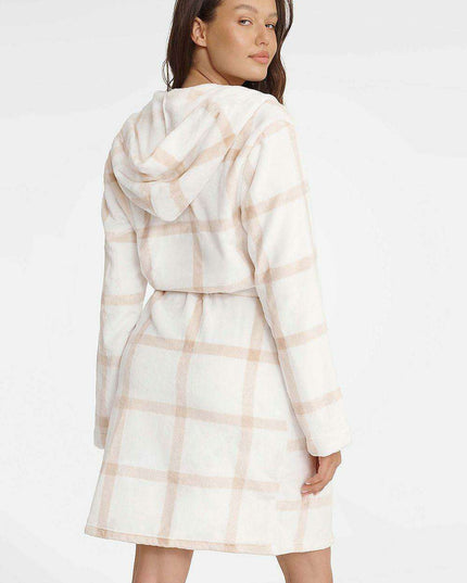 Chic Printed Hooded Robe for Women by Hendersize