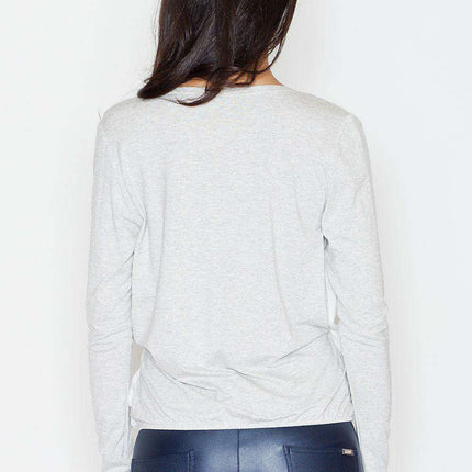 Elegant Two-Tone Pleated Blouse for Timeless Style