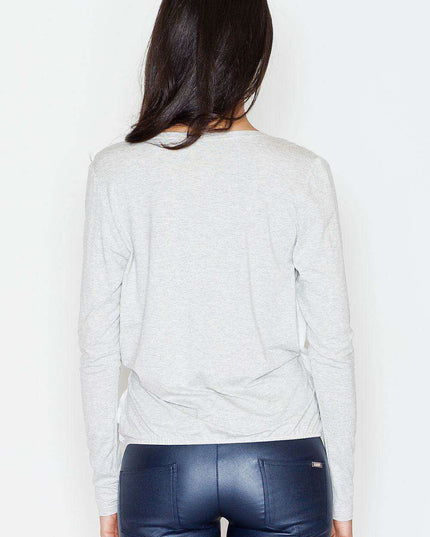 Elegant Two-Tone Pleated Blouse for Timeless Style