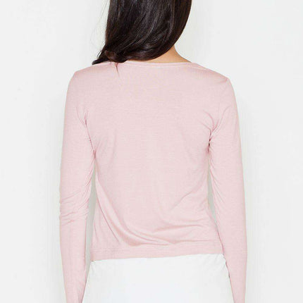 Elegant Color-Blocked Long Sleeve Blouse for Modern Sophistication