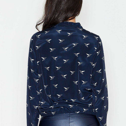 Sophisticated Patterned Blouse: Elevate Your Fashion Game with Figl's Women's Top