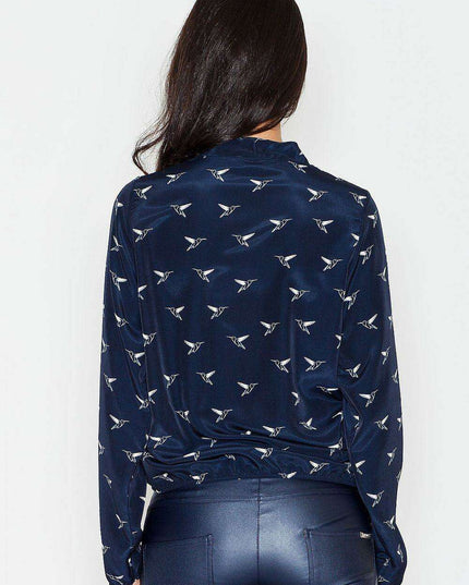 Sophisticated Patterned Blouse: Elevate Your Fashion Game with Figl's Women's Top