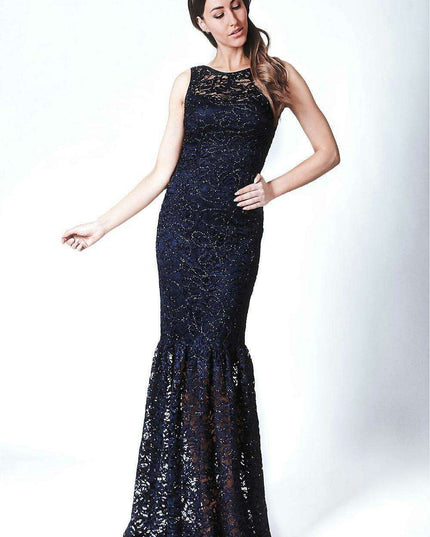 Ethereal Lace Maxi Dress with Glamorous Shoulder Details and Coordinating Shawl