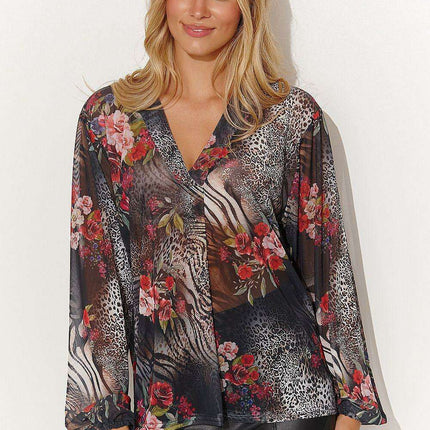 Heartfelt Elegance Mesh Top by Makadamia