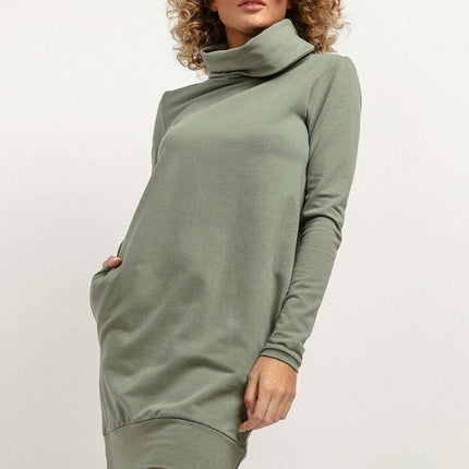 Cozy Chic Chimney Neck Midi Dress