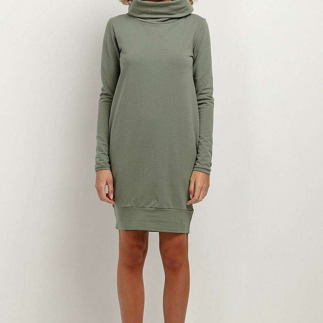 Cozy Chic Chimney Neck Midi Dress