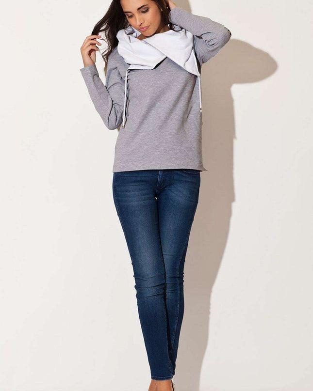 Trendy Hooded Cotton Sweatshirt for Modern Women