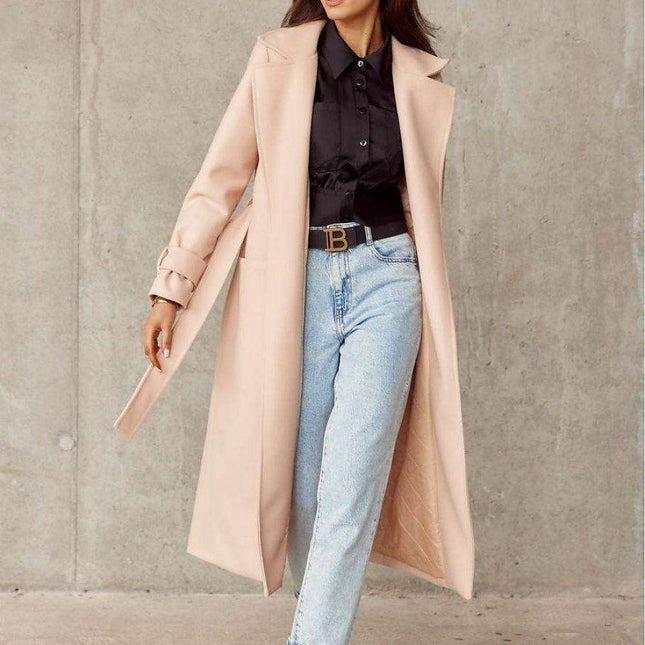 Chic Wool Blend Coat for Modern Comfort