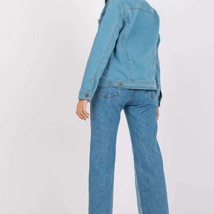 Chic Light Blue Denim Jacket Rue Paris Collection Edition