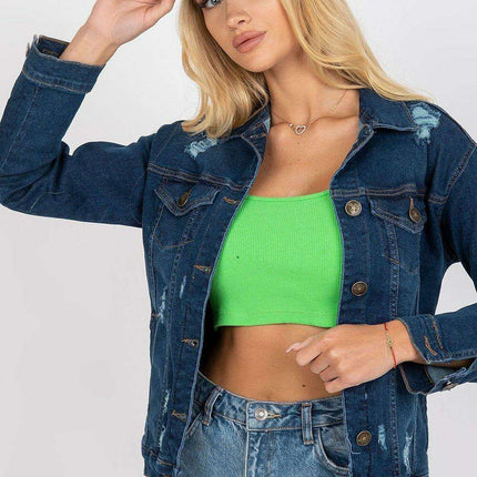 Rue Paris Chic Black Denim Jacket for Women Everyday Style