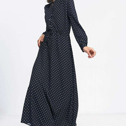 Chic Peas Print Maxi Dress For Women Elegant Fashion